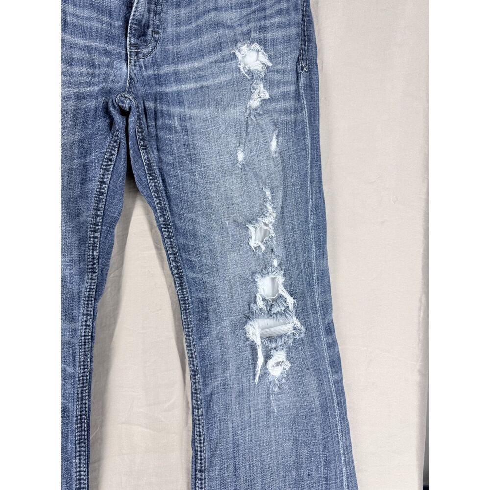 BKE Buckle Aiden Destroyed Denim Jeans Mens Sz 32x32L Blue Distressed - Picture 3 of 12